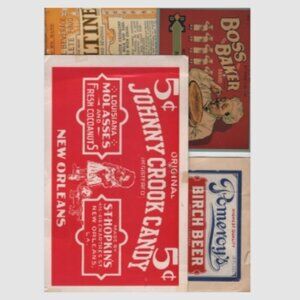 Set Of 4 Vintage Advertising Postcards Product Labels Collectible Kitchen Decor